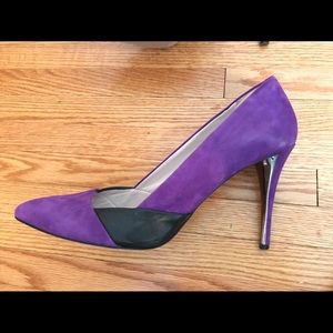 Purple Suede Heels (like new!)